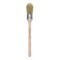 scoda Natural Bristle Brushes - Round Domed, Size 8, Long Handle
